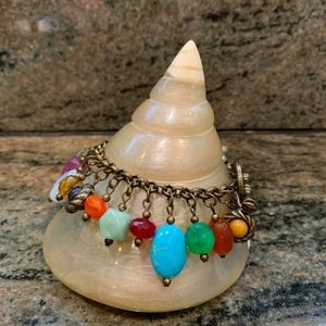 Van Galz semi precious large stone bracelet